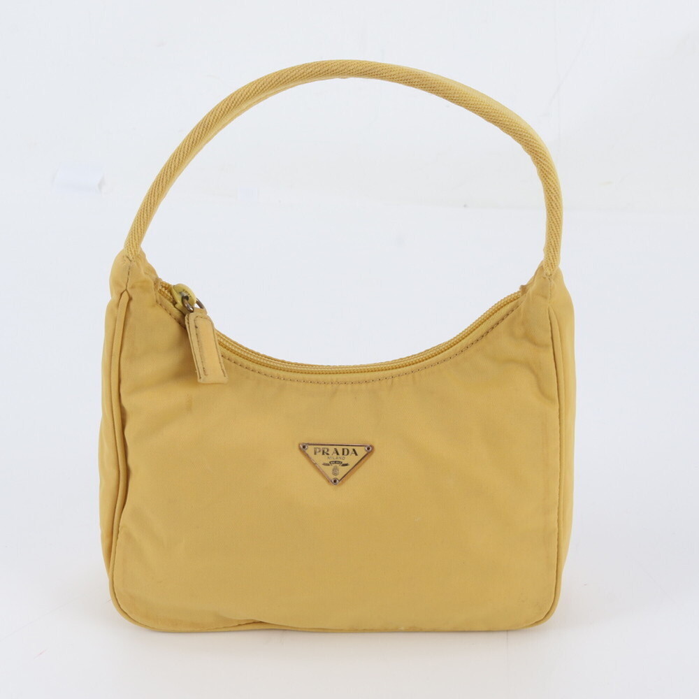 Prada Tessuto Nylon Triangle Logo Shoulder Bag Handbag for Women